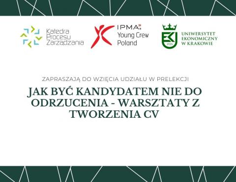 Jak być kandydatem nie do odrzucenia - warsztaty z tworzenia CV